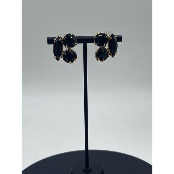 Kate spade New York Desert Stone Cluster Black Glass Gold Tone Stud
Earrings - Picture 3 of 14
